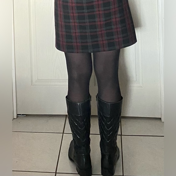 St Emile Black Knee High Quilted Leather Boots - Picture 7 of 9